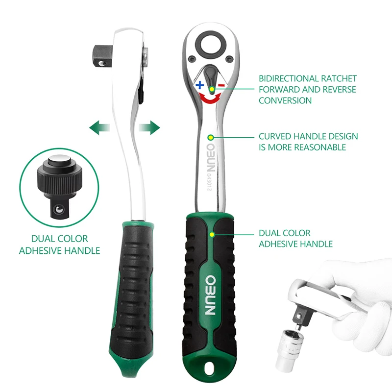 Ratchets Spanner  Multi-Functional Wrench Tool Kit Set Auto Repair Bike Tools