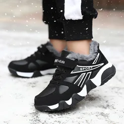 children warm  shoes unisex fashion soft bottom boys girls boots non-slip kids sneakers autumn winter