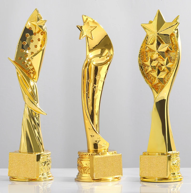 Custom Design Made Employee Awards Soccer Trophy Cup Wholesale Trophies And Plaques Awards Medal Trophy