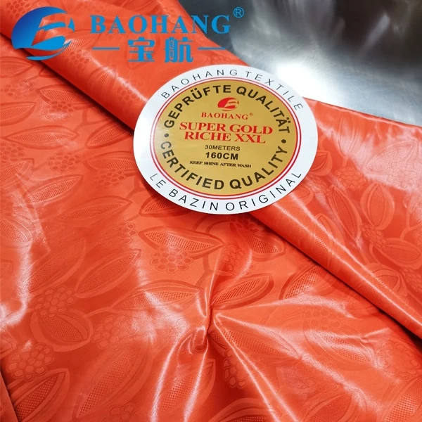 100%cotton Fabric Africa Getzer Bazin Riche 70x70