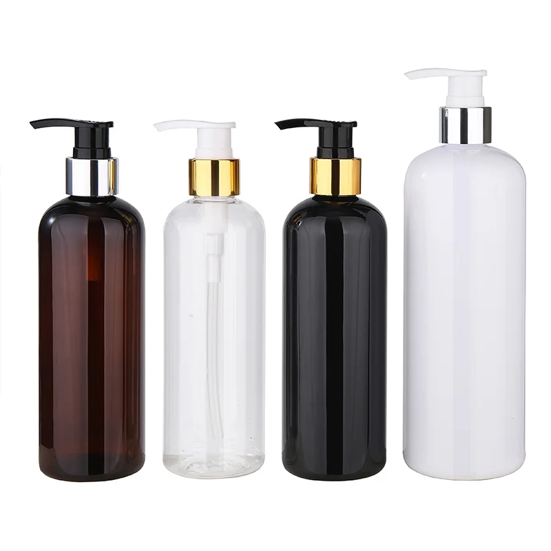 Customized empty hair conditioner shampoo packaging 150ml 250ml 300ml plastic cosmetic bottle with pump oil lotion cap
