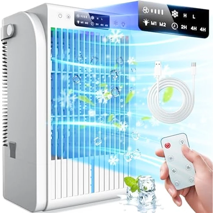 2024 summer new trend evaporative air cooler Air Conditioner Fan Portable Mini USB Air Coolers