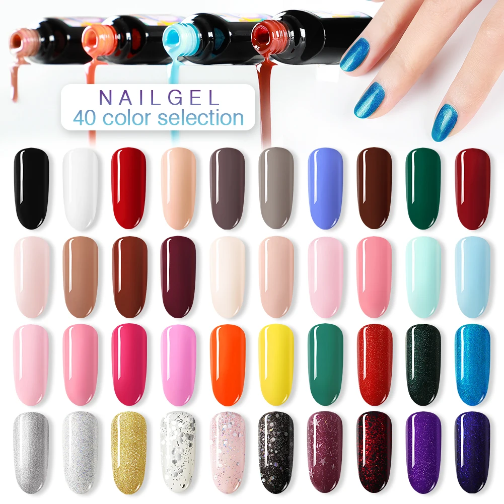 Wholesale Gel Polish Private Label Soak Off Gel Nail Polish UV LED Gel Varnish Semi Permanent for Nails Art Salon Cistom Logo