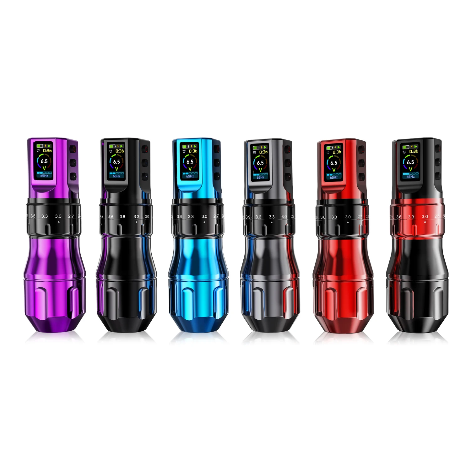 INKONE Wireless Tattoo Pen Professional  Tattoo Equipment Adjustable Stroke Big Color Screen Powerful Motor Tattoo Machine