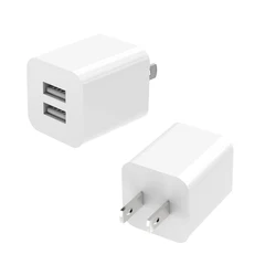 ETL Certified 5V 2.4A USB Wall charger Fast charging Home cube 2 USB travel home charger