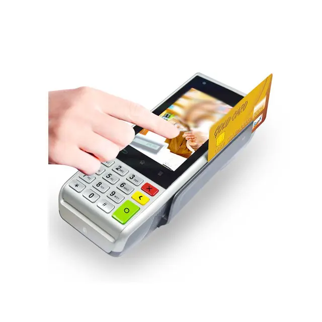 
Justtide Handheld Android barcode Scanner POS with Magstrip/IC/NFC Card Reader 