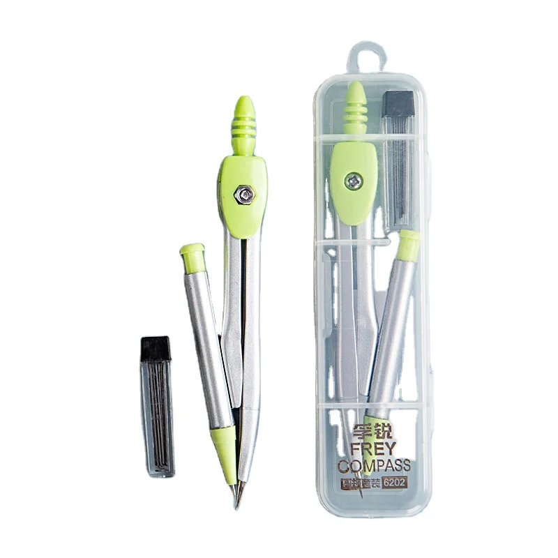 Hot Selling Metal Compasses Set Geometric Precision Math Drawing Tools for Primary and Middle School Students