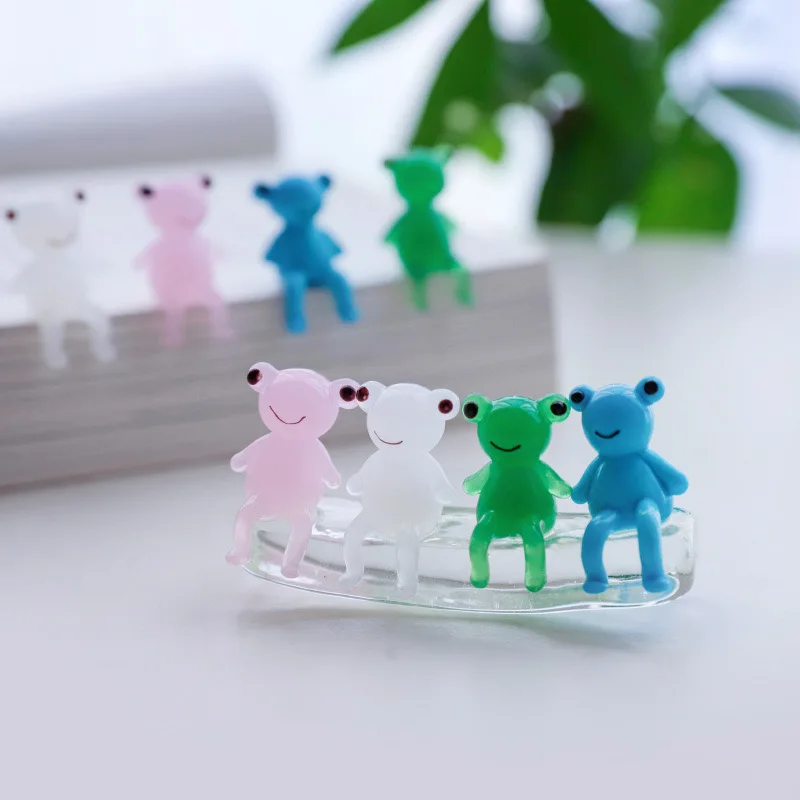 Hot Sale Glass Crafts small animal  Miniature glass animals decoration Frog figurine ornaments
