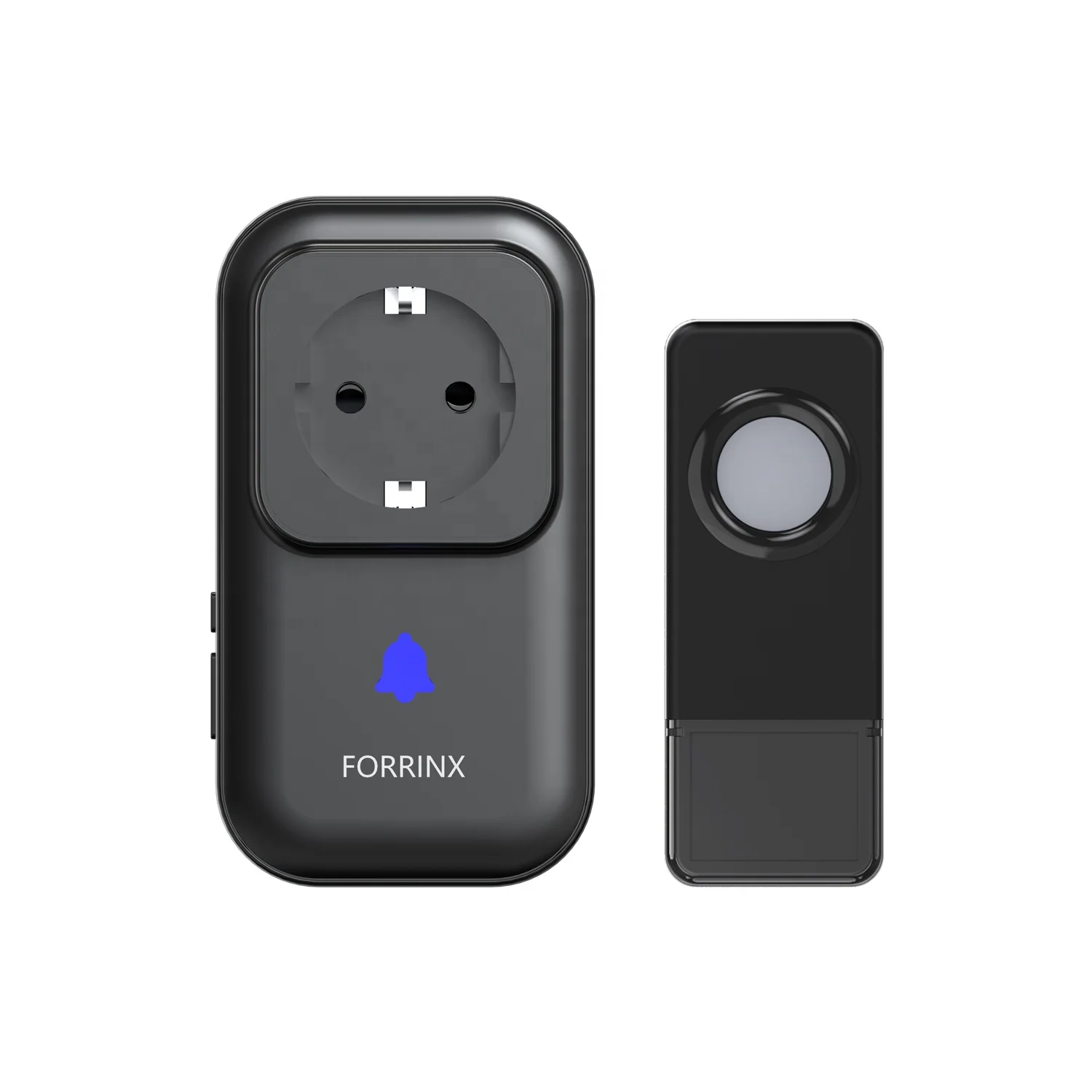 NO Outlet Occupied Plug-through Door Chimes Wireless Battery Powered Waterproof Transmitter Door bells