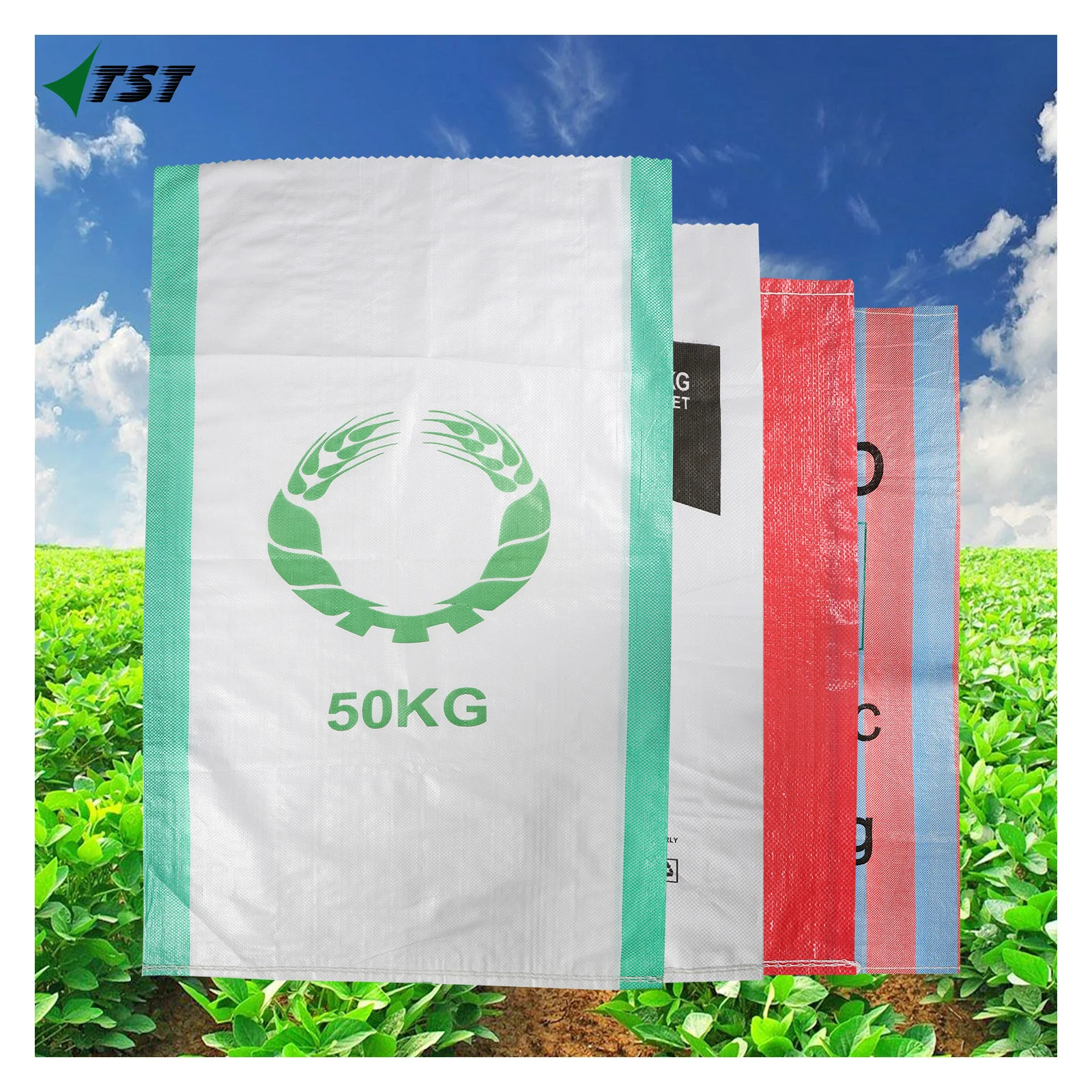 Polypropylene Woven Sacks pp woven bag for potatoes onion rice maize packing