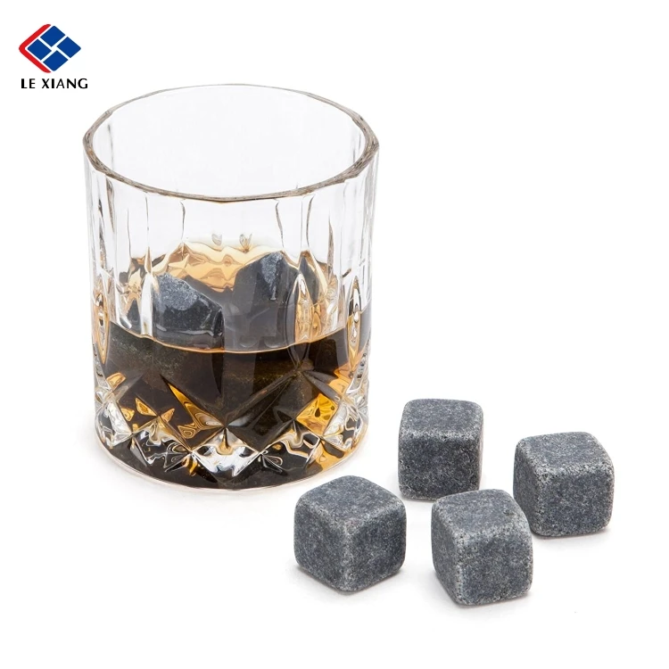 2021 new product custom Tech Whisky Chilling Rocks Gift Set - premium whiskey stones-sipping stone and ice cube stone