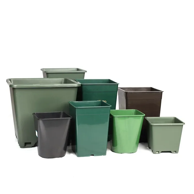 Plastic Nutrition Cup Plant Black Seedling Pot Thickened Garden Flowers Nutrition Bowl Manufacturer Direct Sale