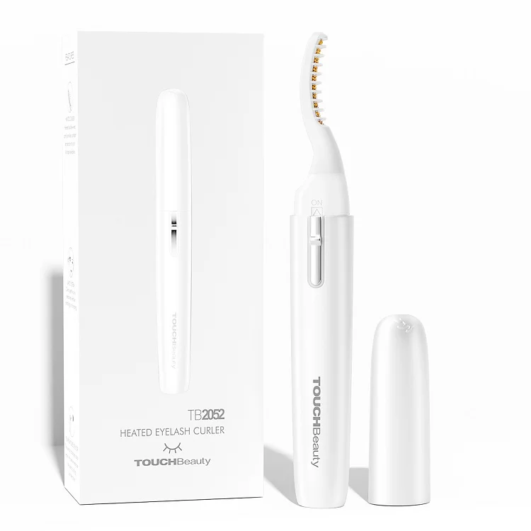 TOUCHBeauty Electric Heated Eyelash Curler with Comb Oem Supported Home Use Plastic Material Features Lash Lift TB-2052