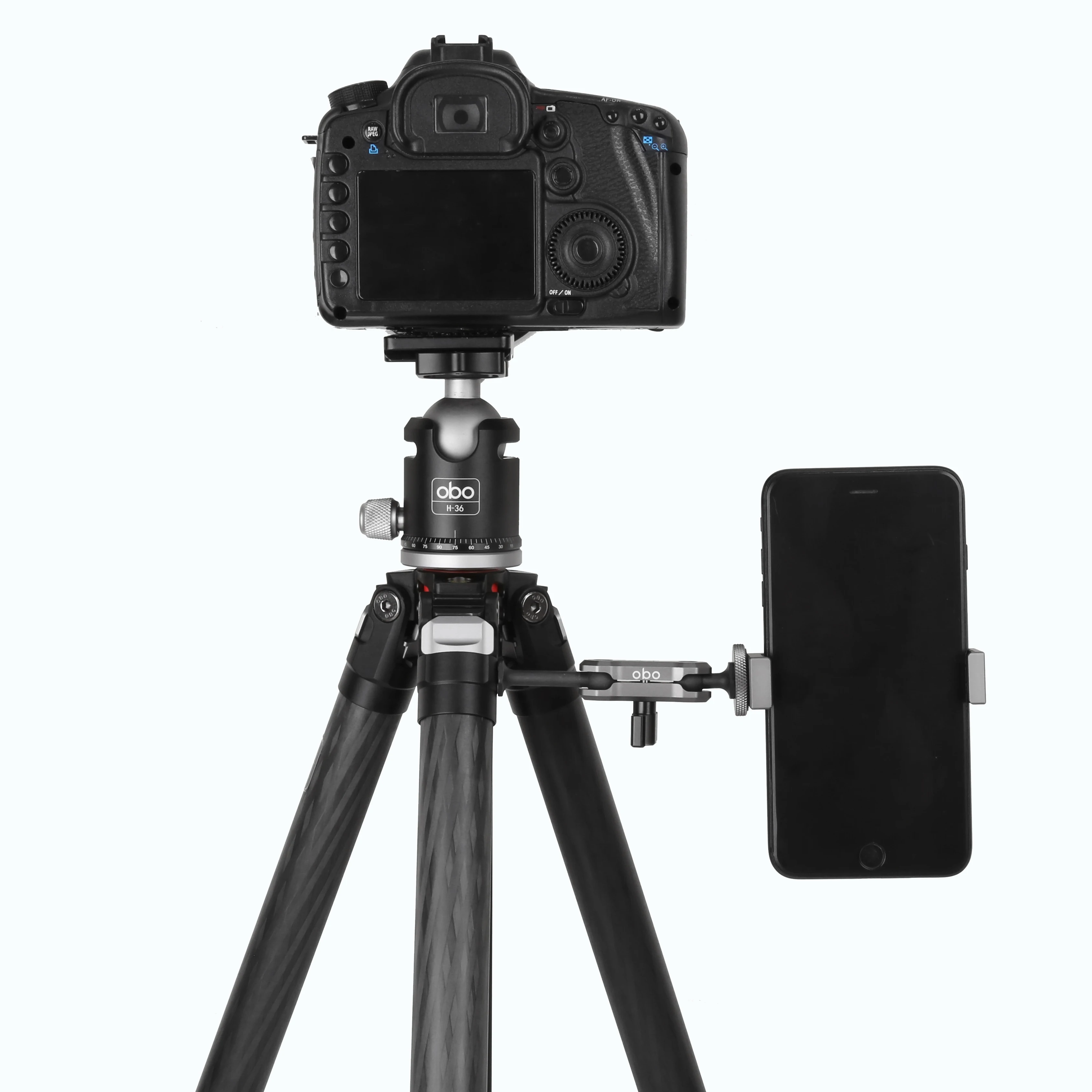 OBO 1.2kg Photography Portable Tactical Tripod Carbon Fiber Professional Camera Tripod with Quick Locking System
