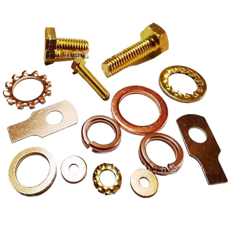 Wholesale Custom Copper Flat Pads & Gaskets Red Purple Metal Brass Pads