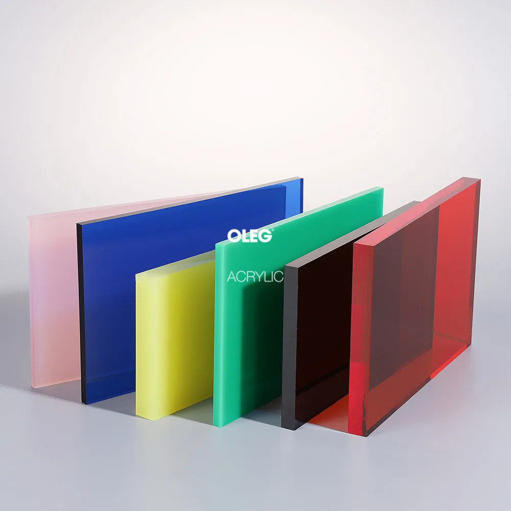 
OLEG Factory Price Sale PMMA 4ft x 8ft Laser Cutting 3mm Colored 5mm Clear Cast Acrylic Plastic Sheet 