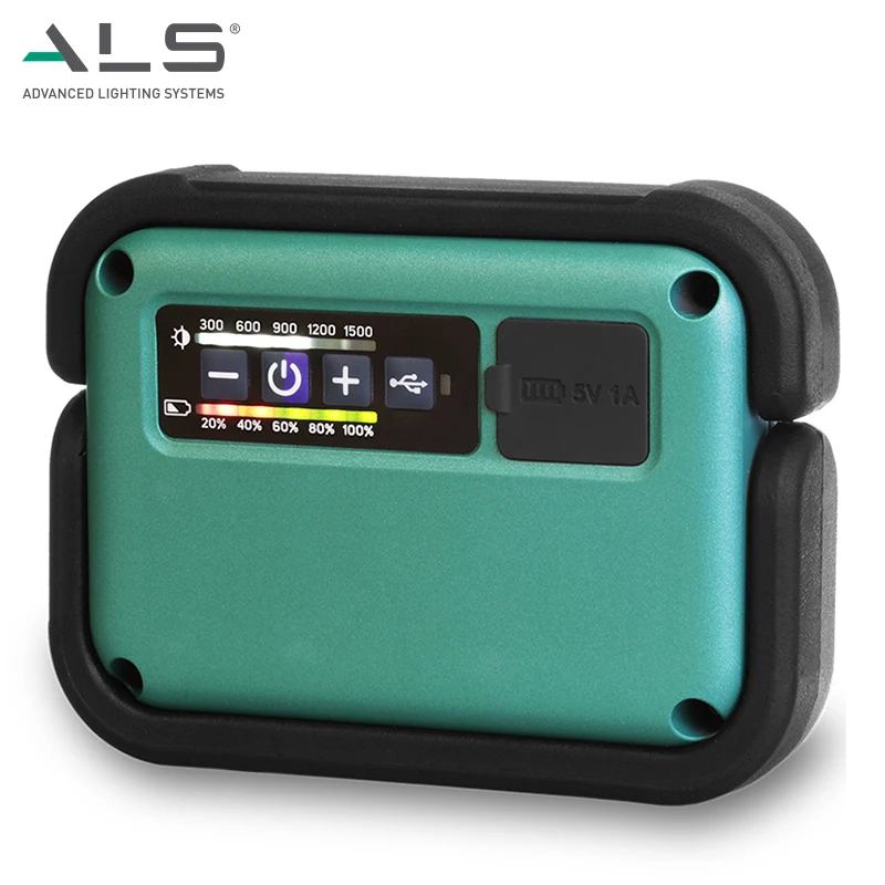 ALS Heavy-duty Rechargeable COB & UV LED Indoor Lighting Spot Light Magnetic Waterproof Industry Work Light