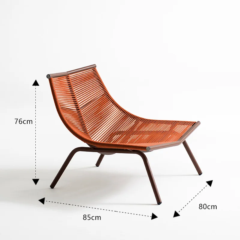 New design wicker Rope Swimming Pool Lie Sofa Leisure Outdoor Lounge Chair