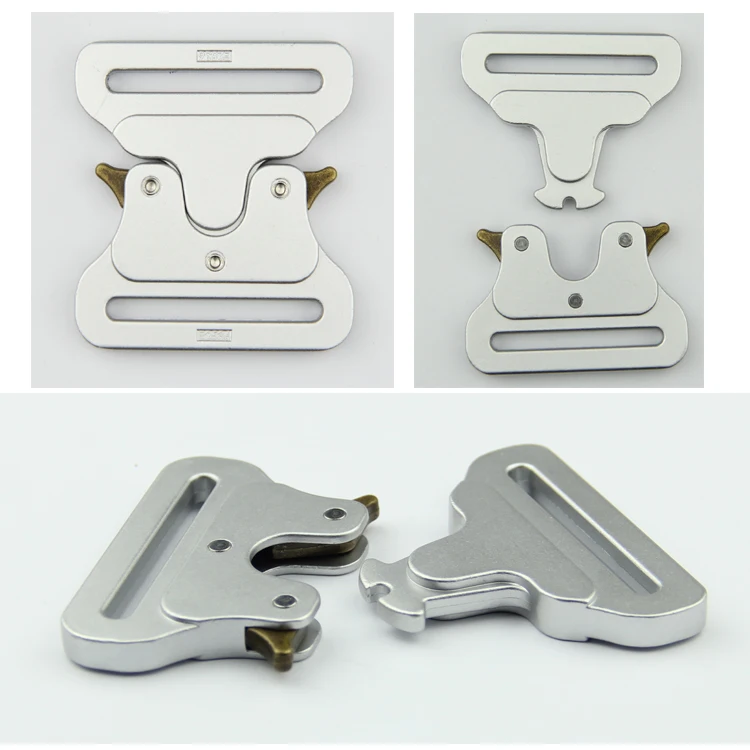 38mm metal quick release buckle for pet 1.5inch tactical dog collar and leash set metal buckle pet supplies quick release buckle