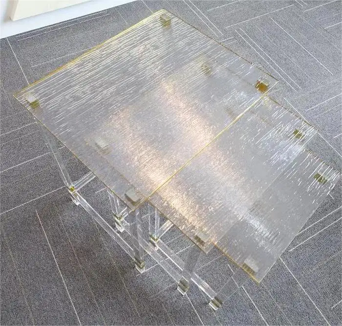 Modern Furniture Transparent Plexiglass Acrylic Fancy Coffee Table