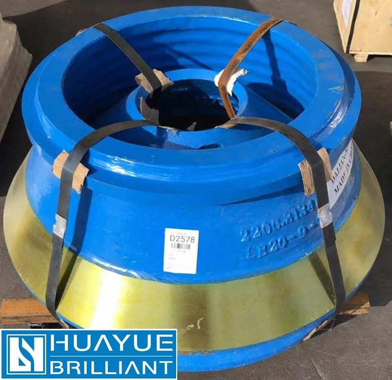 High Quality Hydraulic Cone Crusher Wear Parts Mantle and Bowl Liner for Mining Machines