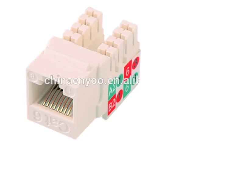 Cat6 rj45 110IDC 90deg Utp Keystone Jack