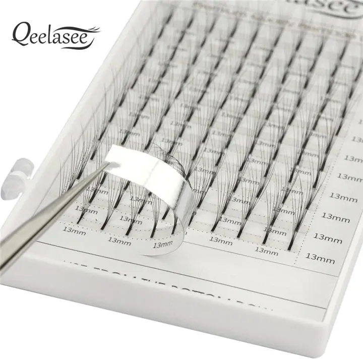 
Qeelasee foil back russian volume 3d eyelash extension premade volume fans 