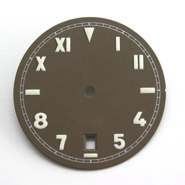 Three color Watch Dial Parts Pointer with CI C2 C3 Super Luminous  Arabic & Greek Numbers fit NH35 NH36 Movement