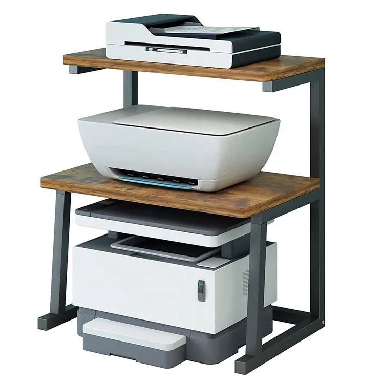 Modern Desktop Printer Stand with Storage Multifunctional Stand for Printer Scanner Book Shelf display shelf