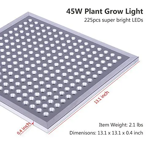 Led Grow Light Full Spectrum 45W 50W Growing Lamps AC85-265V Plant Growth Lighting for Plants Flowers Seedling Cultivation