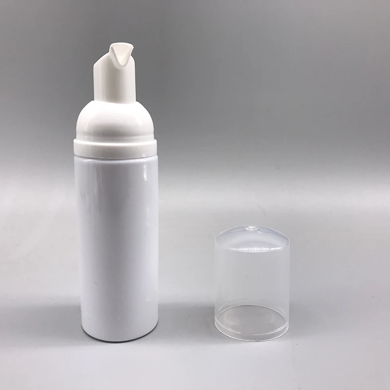 50ml Plastic Pet Mousse foam Pump Soap bottle for facial cleanser dispenser