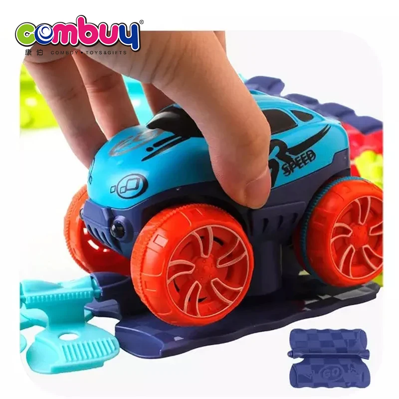 Variable DIY building block electric assembled race car track