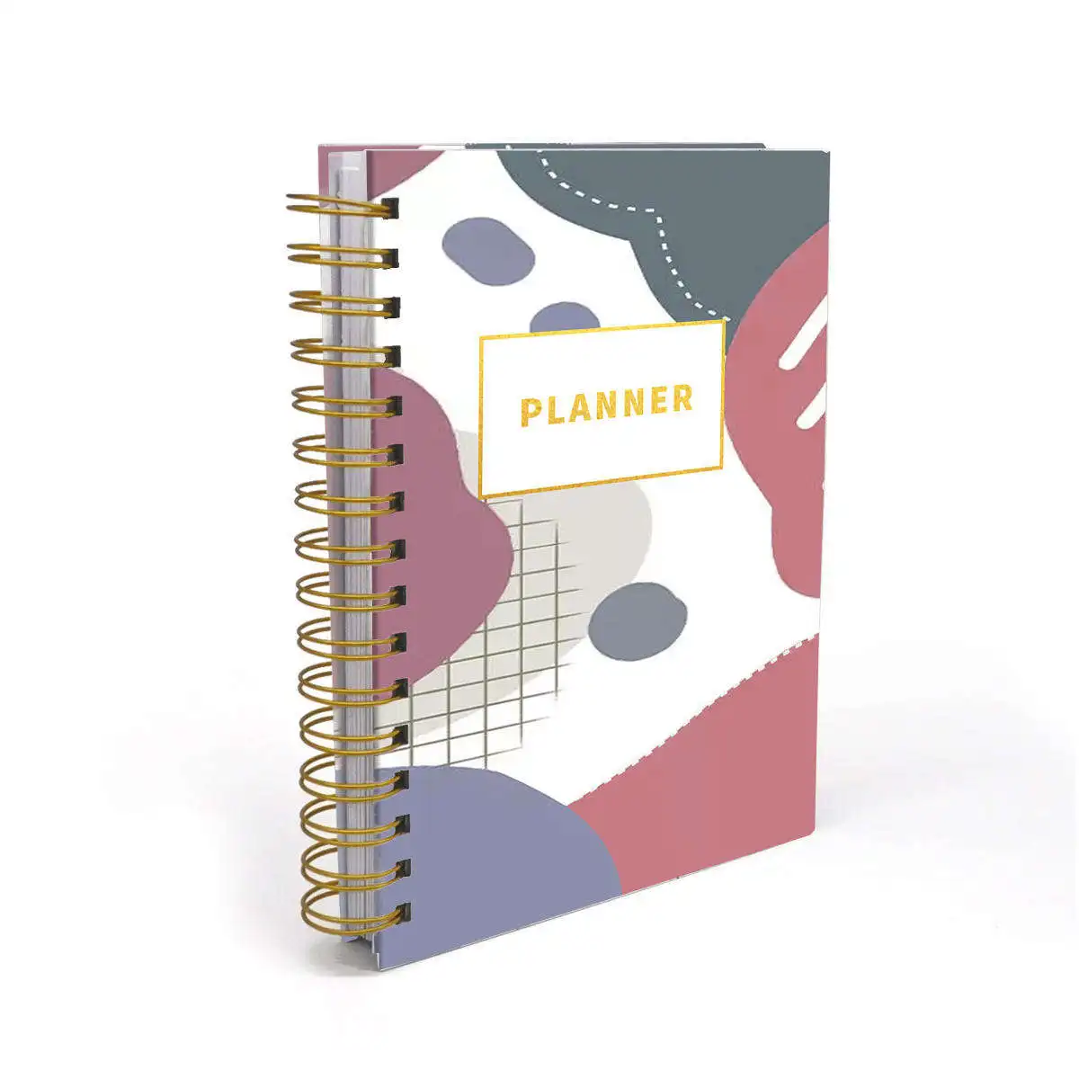 2024 Spiral Bound A3 A4 A5 Daily Weekly Monthly Yearly Planner Journal Notebook for Productivity and Organization