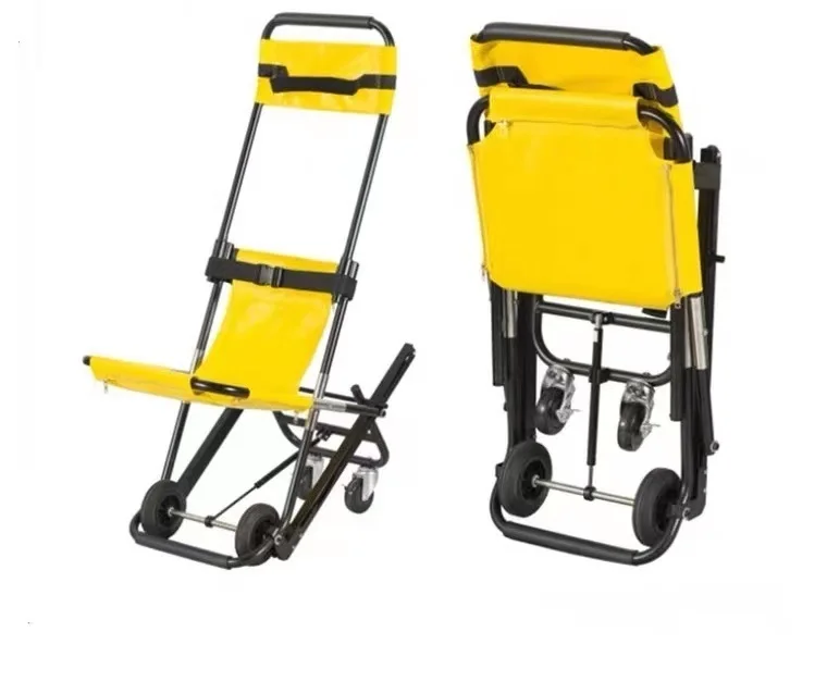 Portable safety rescue hospital emergency folding stair stretcher wheelchair stretcher  with wheels
