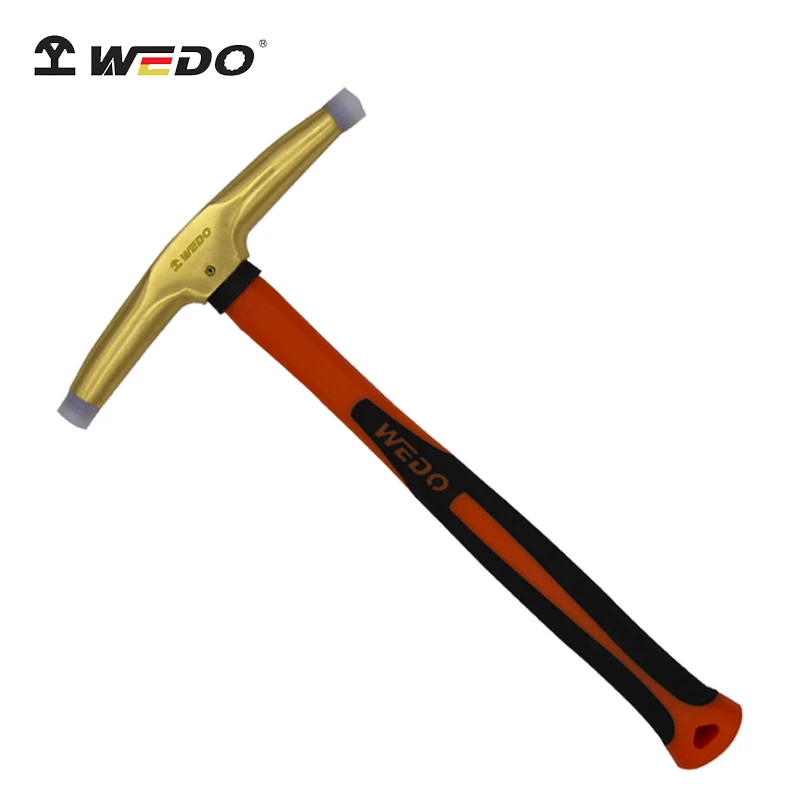 WEDO High Quality Non sparking Safety brass copper Nylon Hammer
