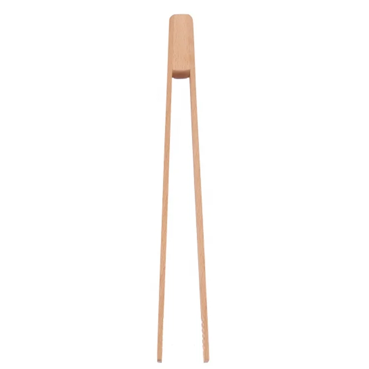 
16 Inch Beech Wood Long Food Tong for Dessert,Noodles,Snack, Sushi 