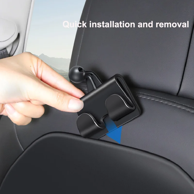 Car Seat Back Phone Holder Rear Seat Tablet PC Holder for iPad Tablet Mount 4-13 Inch Stand Mount Auto Backseat Headrest Bracket