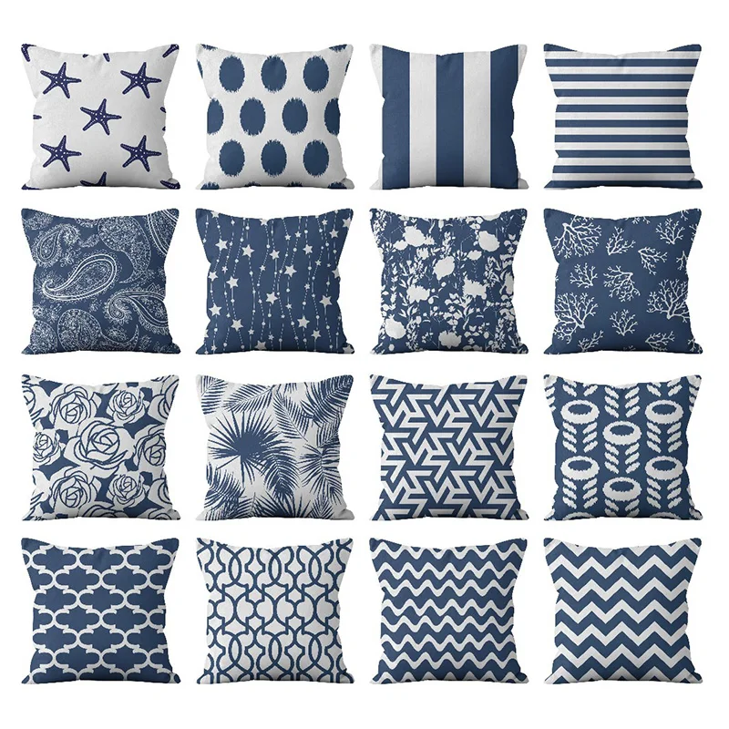 Wholesale Home Decor Sofa Sublimation Digital Print Pillow Cover Accept Custom Printing Cushion Covers For Couch Office Chair