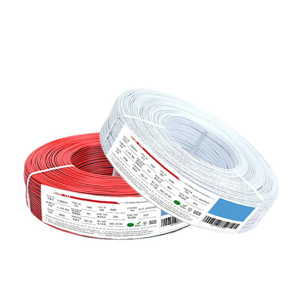 Красный и черный кабель 2468 20awg медный двухжильный параллельный питания постоянного