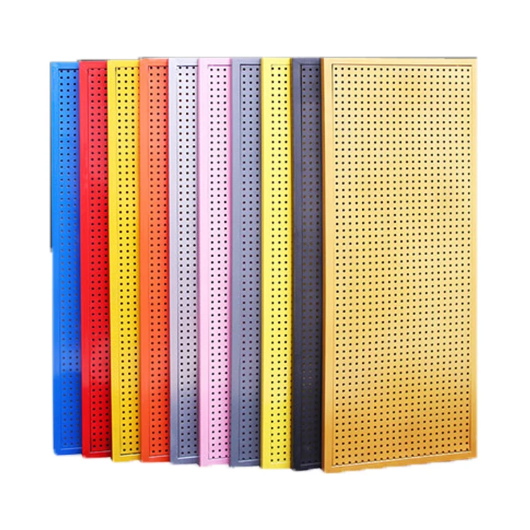 Leke Supermarket Retail Store Snacks Groceries Display panel 0.6/0.8/1.0mm Metal Pegboard Display Peg Panel
