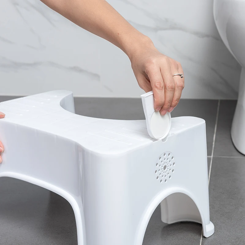 Plastic non-slip toilet step stool,  potty stool with air freshener