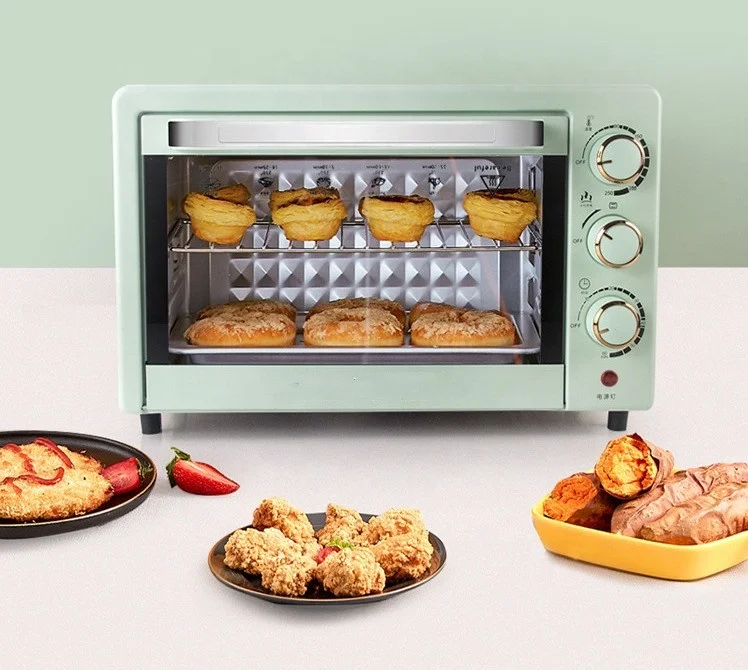Multi-purpose Home Electric stainless steel Capacity 22L Baking Ovens automatic Breakfast Machine Toaster Oven