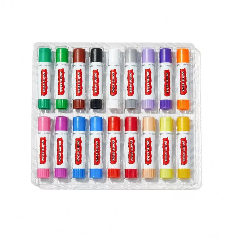 Art Supplies Students Painting Material Jumbo 24 Color Crayons Set Watercolor Washable Gouache Painting Water-soluble Crayons