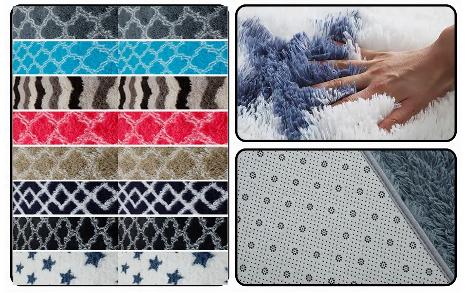 Tian jin Mode More custom living room bedroom bedside carpets home  color thickened rectangular rugs shaggy rug