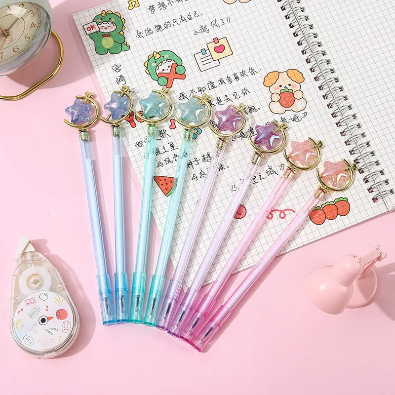 Creative Korean version of the stars magic wand neutral pen students high value small fresh signature pen