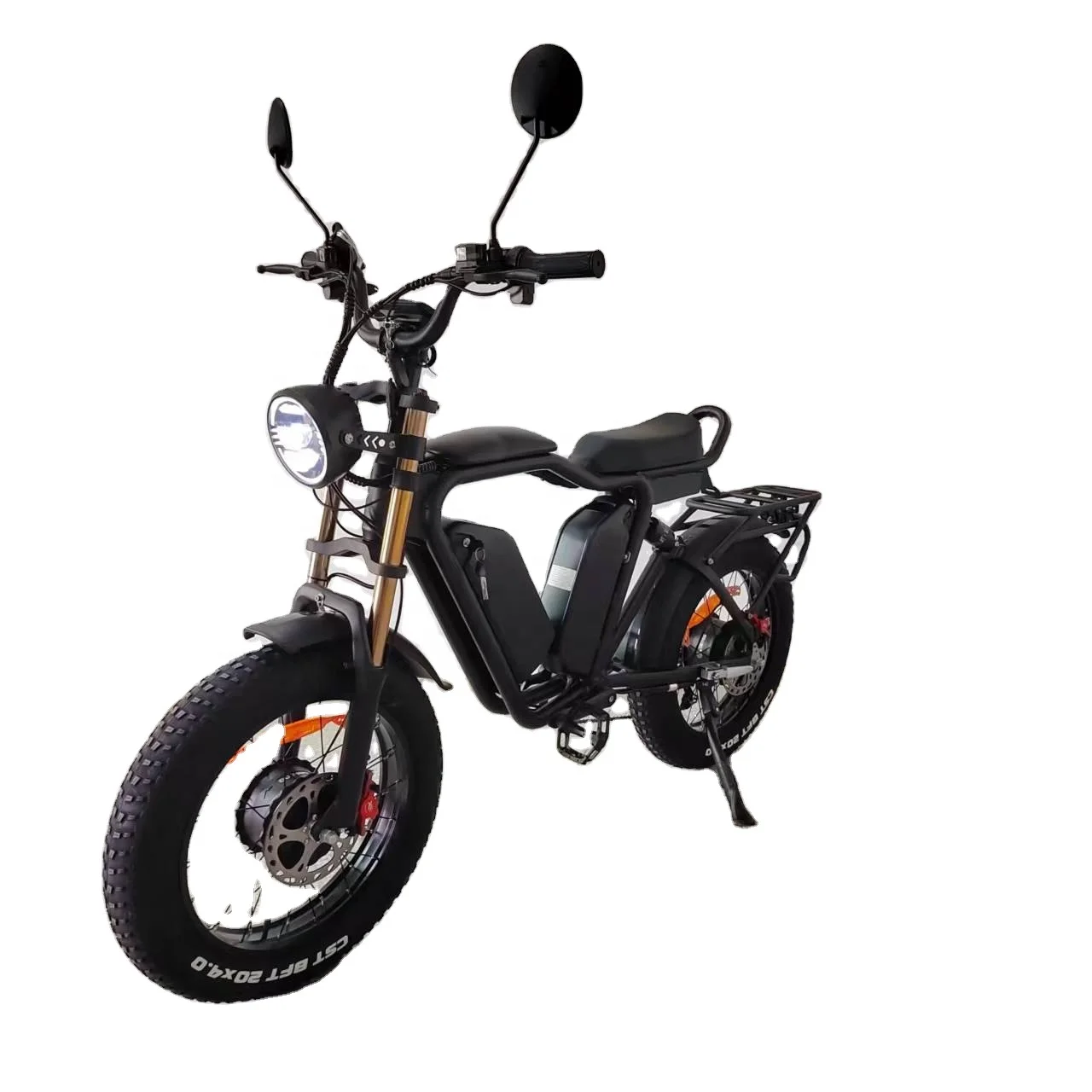 52V  Electric Bike Bafang Motor Dual Battery 2000Watt 44Ah Oil Brake Full Suspension Off Road Fat Tire Electric Bike Dual Motor