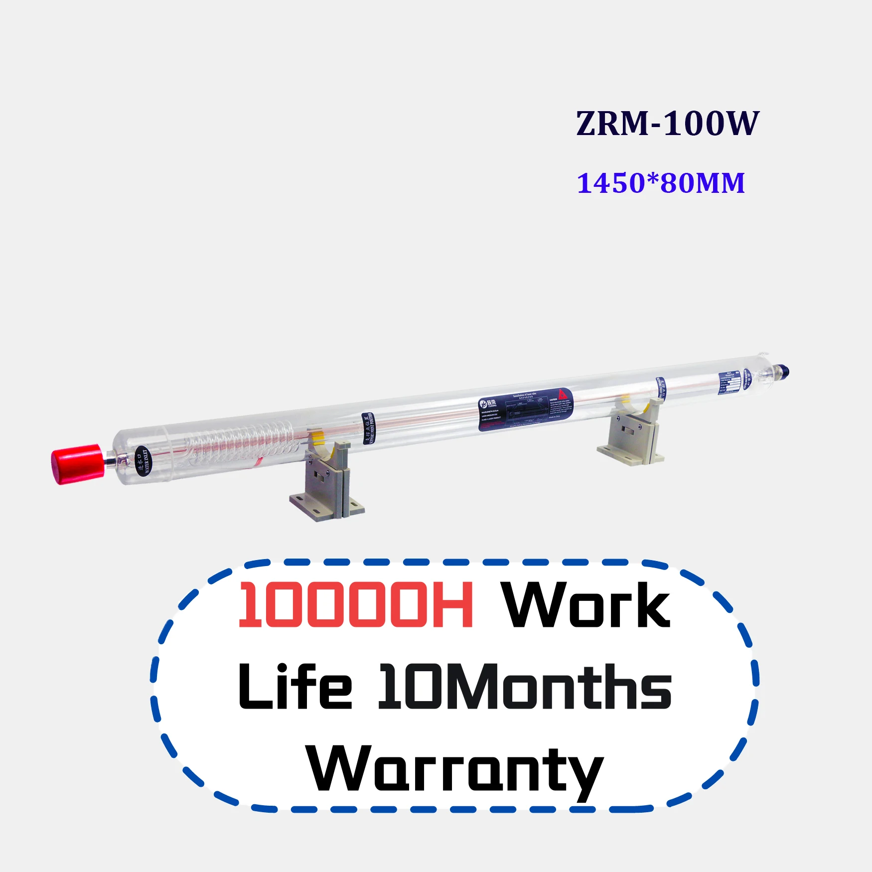 Zurong 100 w Zurong laser tube yongli laser tube 100w ZRM-100 for co2 laser cutting machine