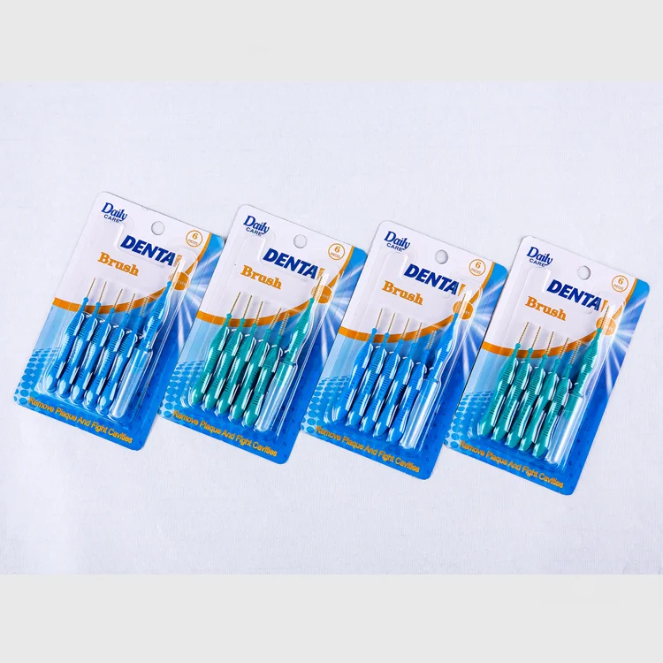 Oral care superior quality interdental brush soft tooth brush tooth clean orthodontic interdental brush.