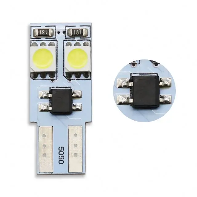 Super Bright Car Accessories 4Smd 5050 Wedge Light Bulb Lamp Canbus T10 W5W Car Interior Led Lights