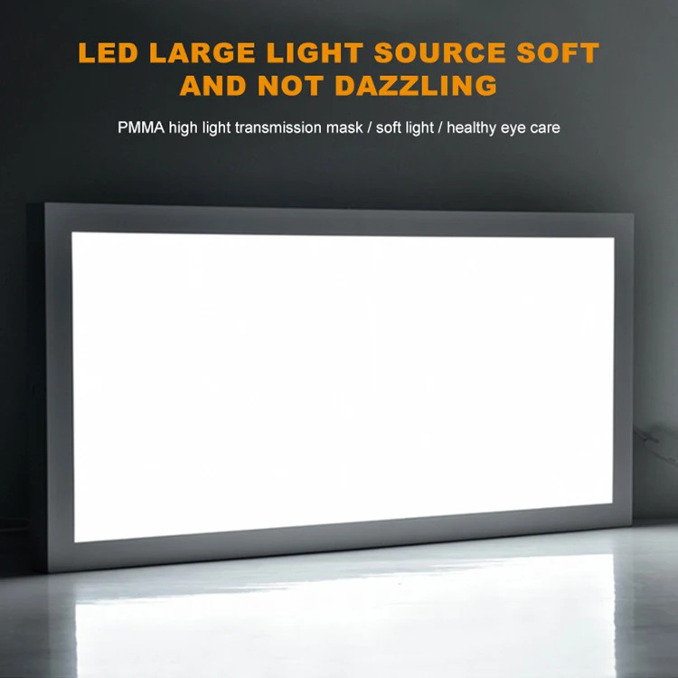 Modern Home Indoor Ceiling Lighting Fixture Surface Mounted Aluminum PMMA Square LED Panel Light